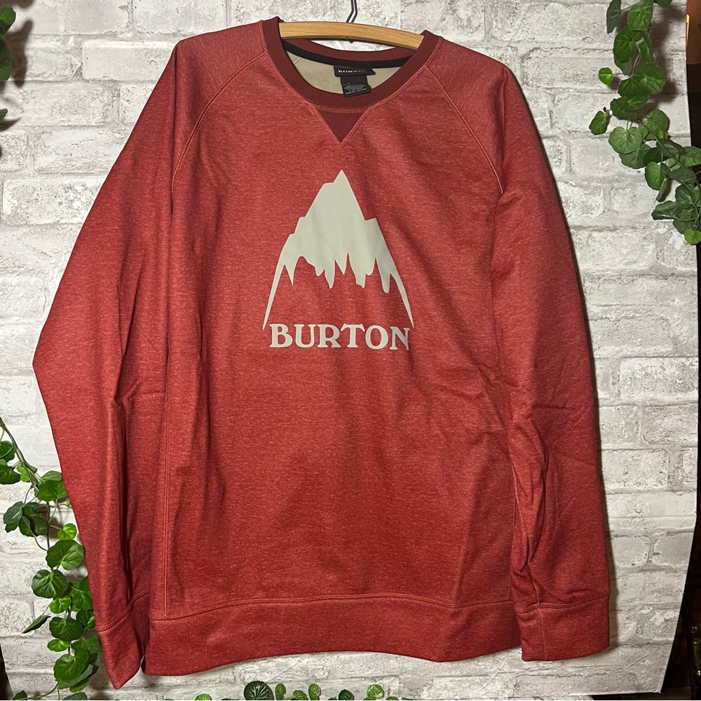 BURTON Dryride Sweatshirt Mens Large Crown Bonded Crew Neck